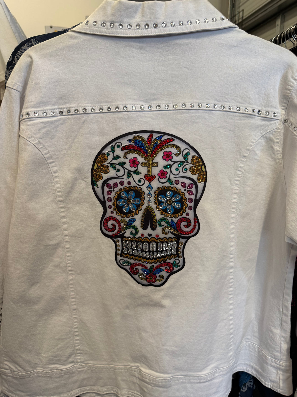 Sugar Skull Denim Jacket