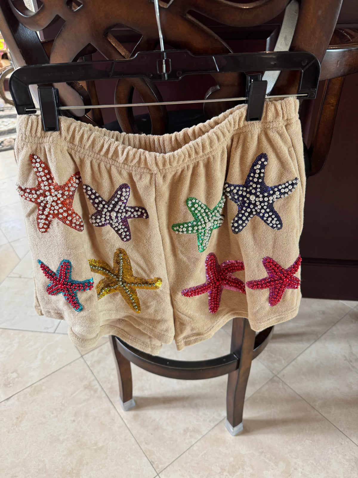 Queen of Sparkles - Starfish shorts Tan