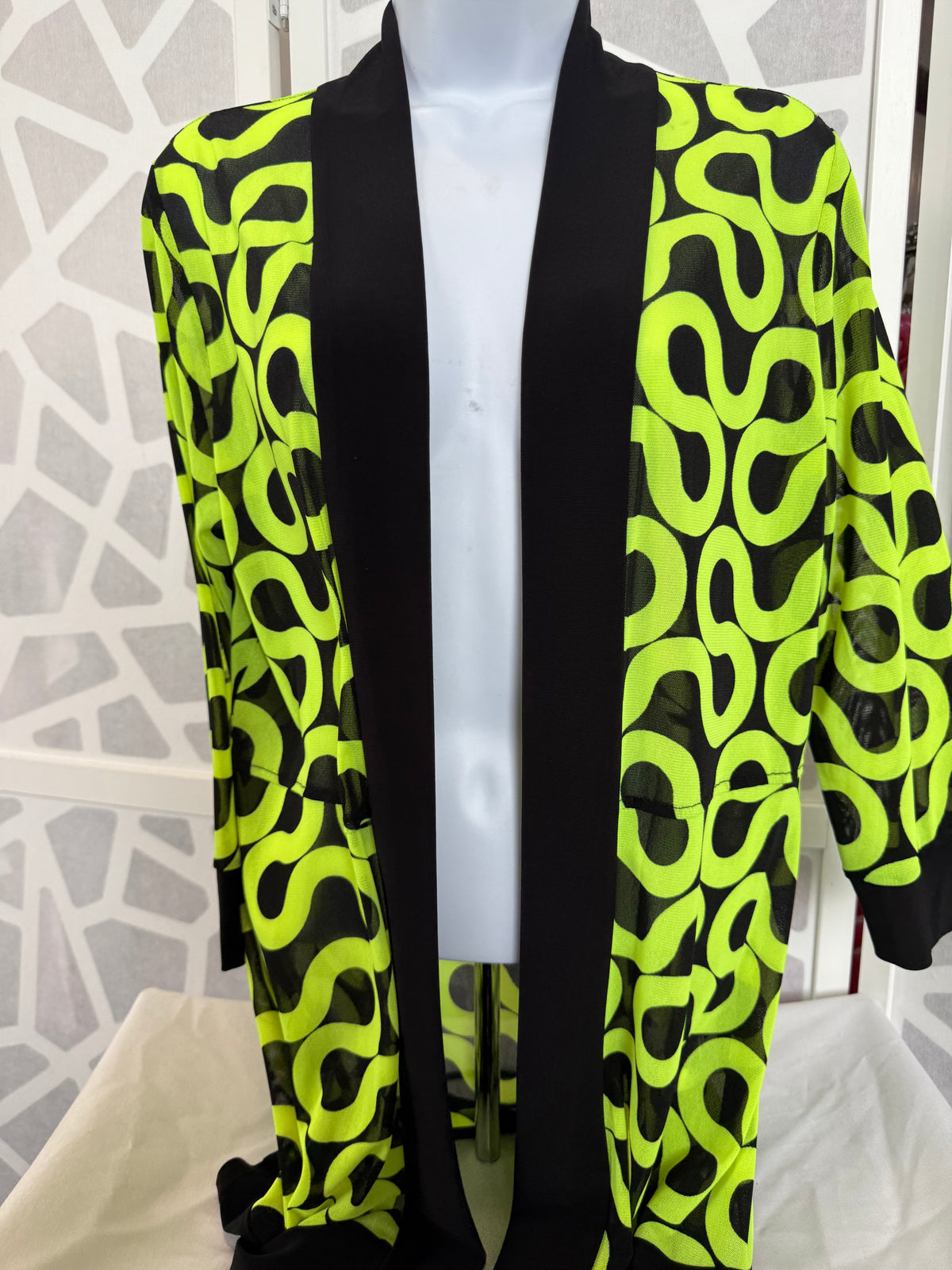 Frank Lyman - Lightweight Jacket Lime Green and Black