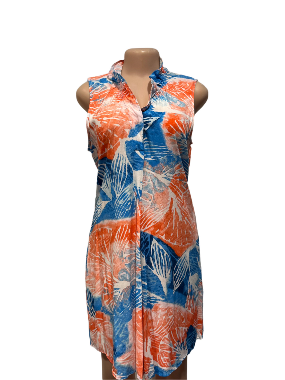 Nic and Zoe - Coral Tie-Dye Midi Dress