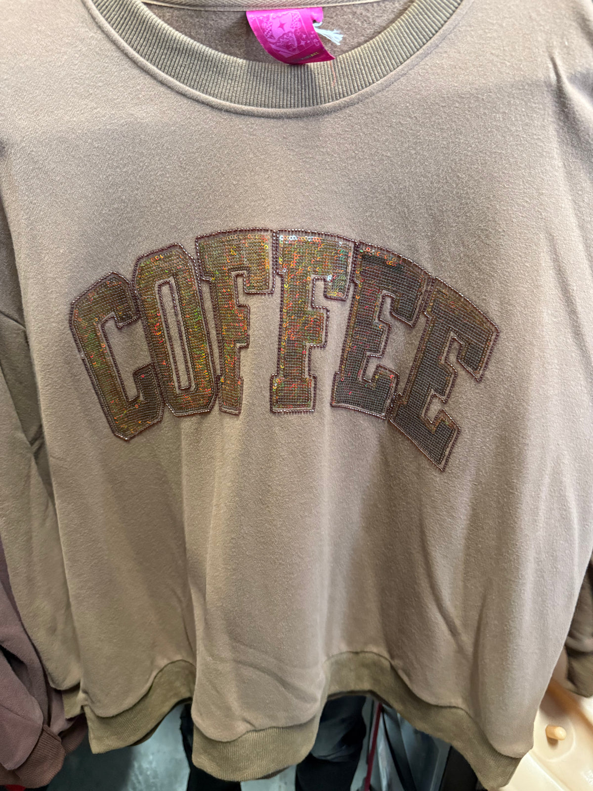Queen of Sparkles-Brown Coffee Sweatshirt