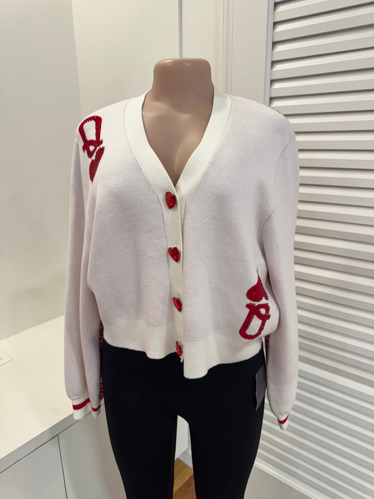 Queen of Sparkles-Queen of Hearts Cardigan