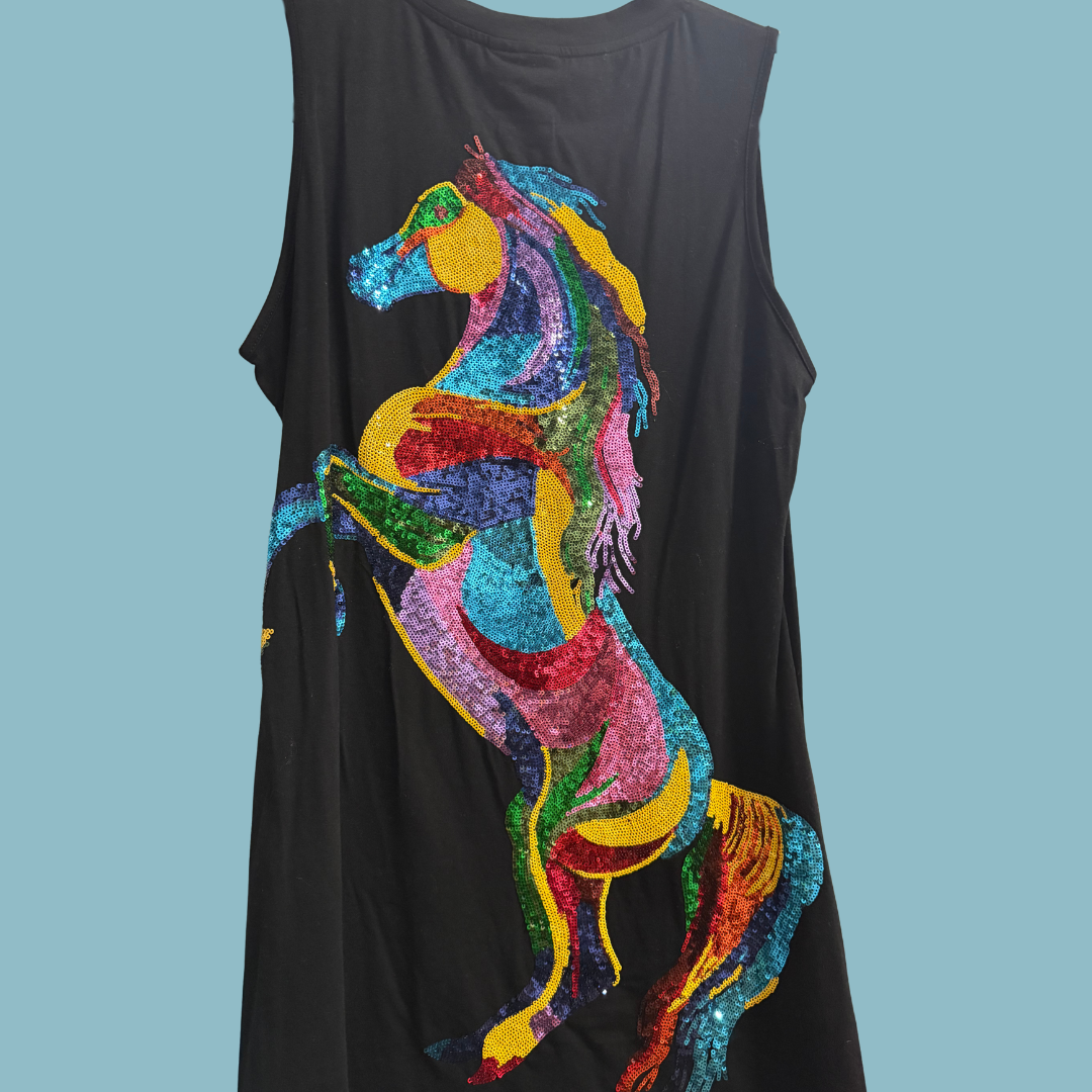 Queen of Sparkles - Sparkly Horse Dress
